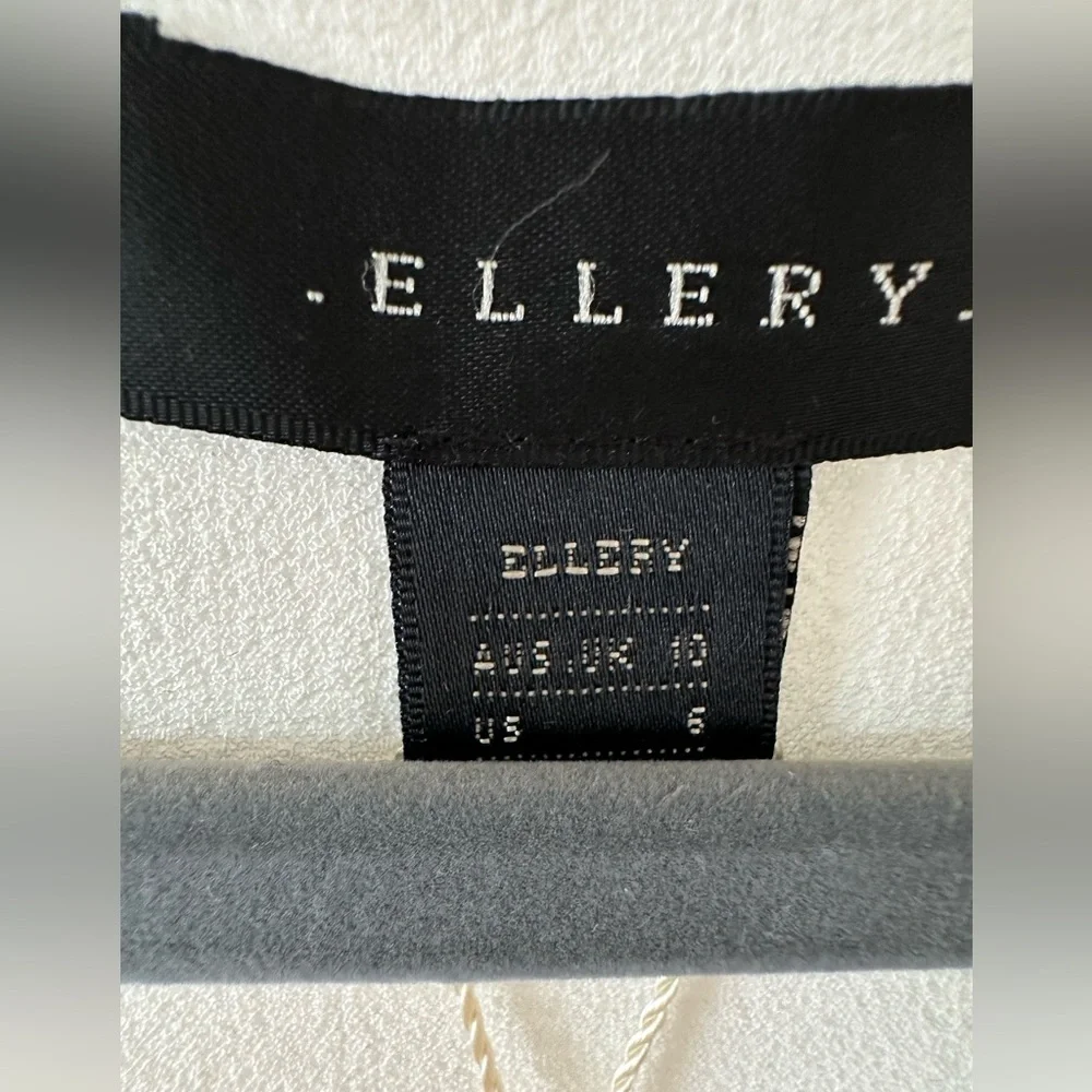 Ellery White Crepe Resort Midi Wide Bell Sleeve Dress NWT M/L $1495 Retail - Picture 7 of 15
